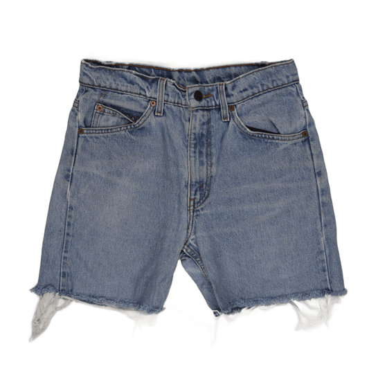 Levi's 505 Vintage Denim Cut-Off Shorts, Blue, Size W29 L32, Raw Hem, Menswear