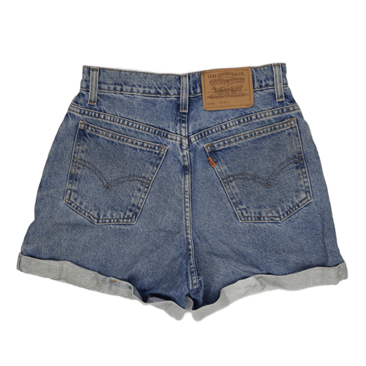 Levi's 954 Regular Fit Blue Denim High Waisted Vintage Shorts Size 7 - Classic Summer Casual
