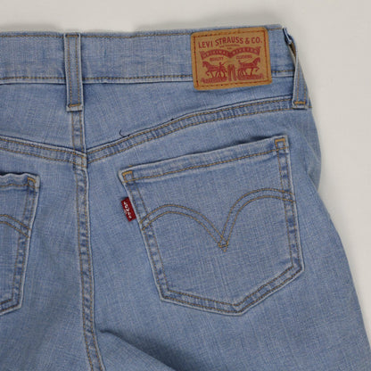 Levi's Womens Mid Length Denim Shorts Blue Size 27 Waterless Eco Casual Style
