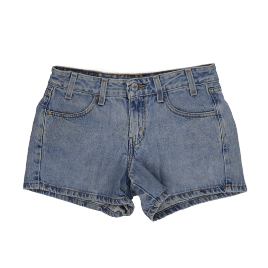 Levi's Blue Denim High Waist Shorts 100% Cotton Vintage Style for Effortless Summer Outfits