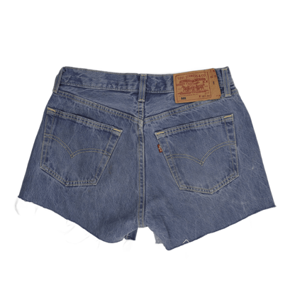 Levi's 501 Vintage High Waist Blue Denim Cut Off Shorts Womens W32 Sustainable