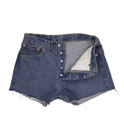 Levi's 501 Vintage High Waist Blue Denim Cut Off Shorts Womens W32 Sustainable