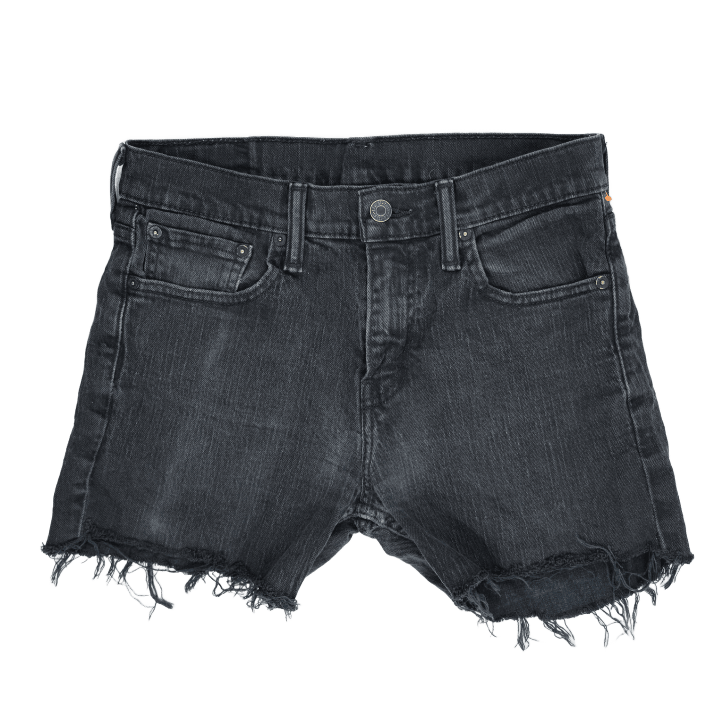 Levi's 511 Black Denim Cut Off Shorts, W29 UK, Slim Fit, Distressed Casual Style