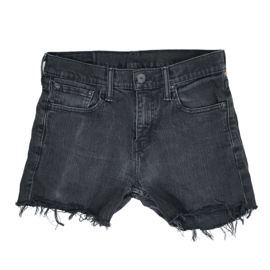 Levi's 511 Black Denim Cut Off Shorts, W29 UK, Slim Fit, Distressed Casual Style