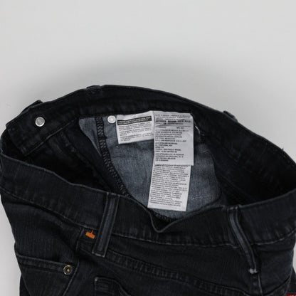 Levi's 511 Black Denim Cut Off Shorts, W29 UK, Slim Fit, Distressed Casual Style