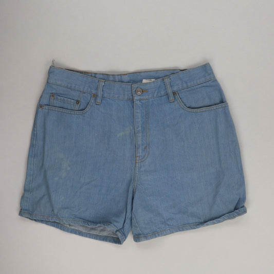 Levi's Womens Light Blue Denim Shorts Size 12 Vintage High Waist Cotton Classic