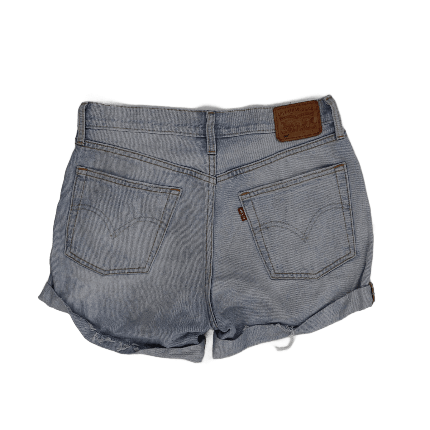 Levi’s 501 Light Wash Distressed Denim Shorts – Vintage Style Women’s Summer Essential High Waist