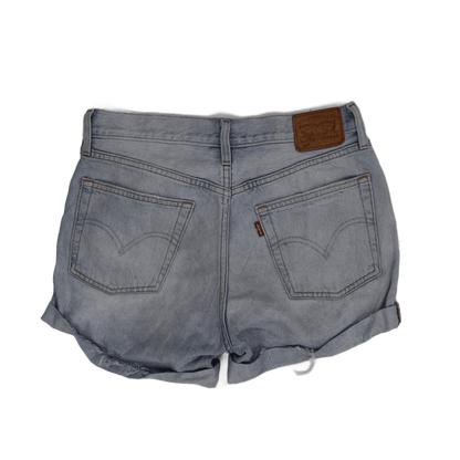 Levi’s 501 Light Wash Distressed Denim Shorts – Vintage Style Women’s Summer Essential High Waist