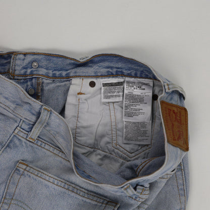 Levi’s 501 Light Wash Distressed Denim Shorts – Vintage Style Women’s Summer Essential High Waist
