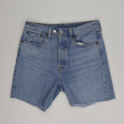 Levi's 501 High Waist Light Blue Cut Off Denim Shorts, Size W31 Classic Summer