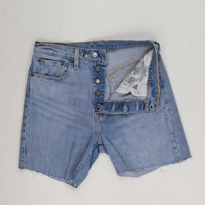 Levi's 501 High Waist Light Blue Cut Off Denim Shorts, Size W31 Classic Summer