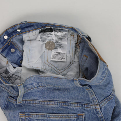 Levi's 501 High Waist Light Blue Cut Off Denim Shorts, Size W31 Classic Summer