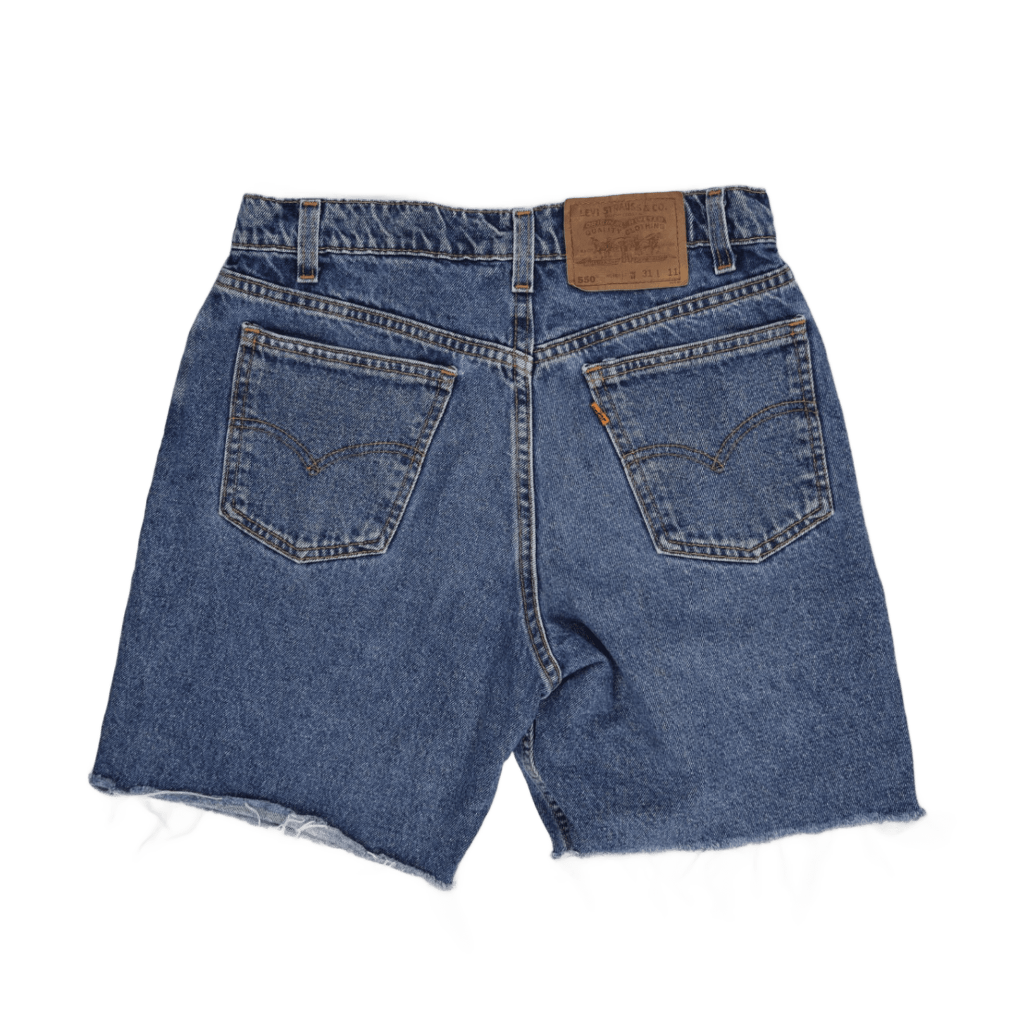 Vintage Levi's 550 Relaxed Fit Denim Shorts - Blue Wash, W31 - Classic Style