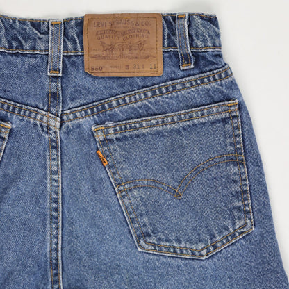 Vintage Levi's 550 Relaxed Fit Denim Shorts - Blue Wash, W31 - Classic Style