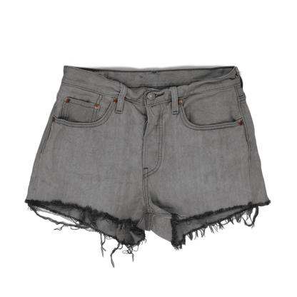 Levi's 501 Original Vintage Grey Denim Shorts W28 Cotton Women's