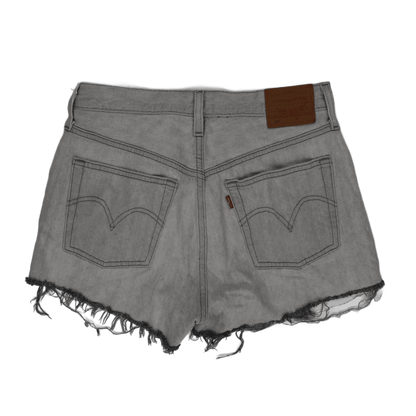 Levi's 501 Original Vintage Grey Denim Shorts W28 Cotton Women's