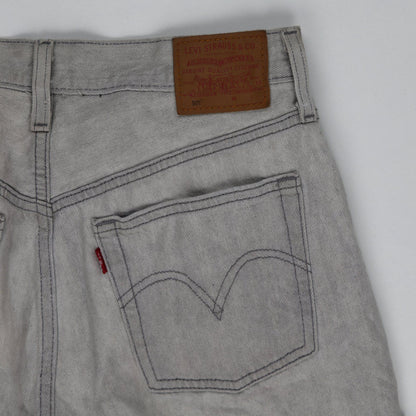 Levi's 501 Original Vintage Grey Denim Shorts W28 Cotton Women's