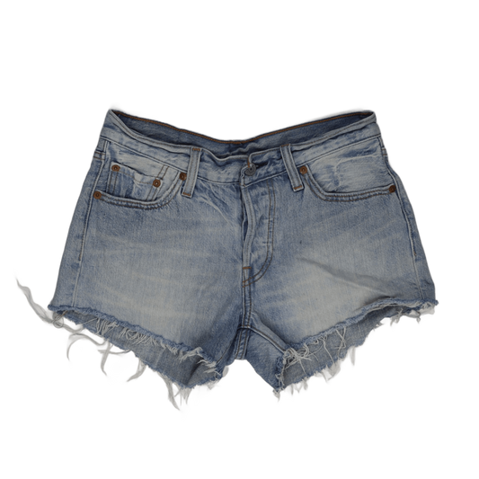Levi's 501 High Rise Vintage Light Blue Denim Shorts W28 100 Cotton