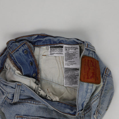 Levi's 501 High Rise Vintage Light Blue Denim Shorts W28 100 Cotton
