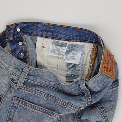 Levi's 501 Vintage Distressed Denim Shorts Blue W31 Cotton Denim Unisex