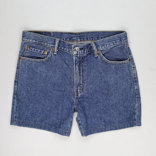 Levi's 505 Denim Shorts Blue W33 Cotton Vintage Men's Very Good Condition