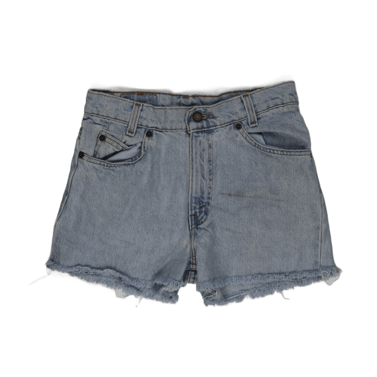 Levi's 550 High Waist Vintage Denim Shorts Light Blue W28 L30 100% Cotton