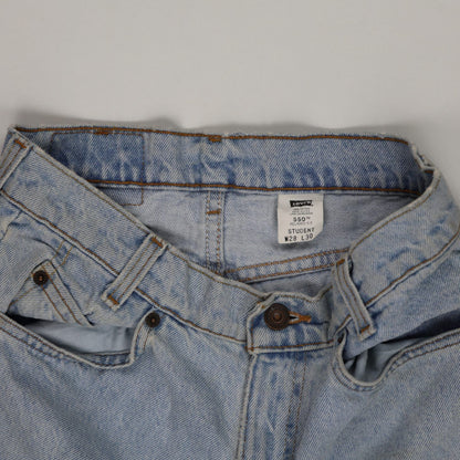 Levi's 550 High Waist Vintage Denim Shorts Light Blue W28 L30 100% Cotton