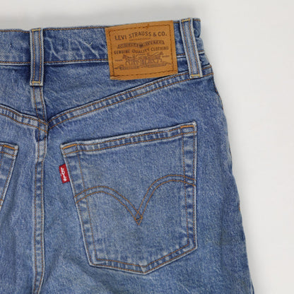 Levi's Women's Blue Denim Cut Off Shorts Size 28 Cotton Excellent Condition