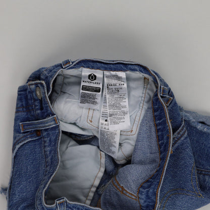Levi's 501 Vintage High Waisted Distressed Denim Shorts Blue W34 100 Percent Cotton