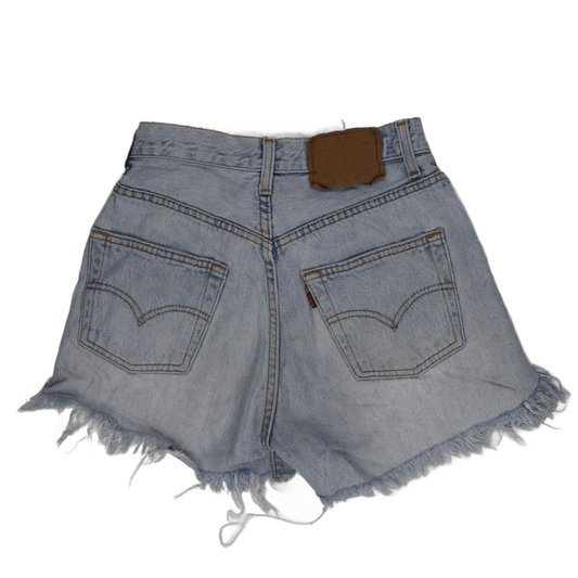 Levi's Vintage Distressed Cut-Off Shorts Light Blue Size 30 100 Percent Cotton Womens