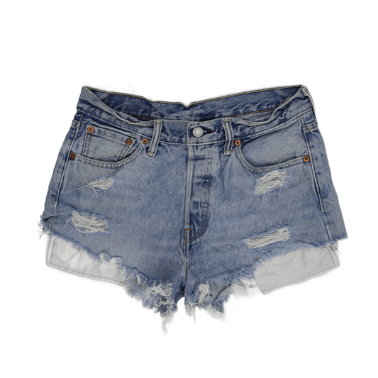 Levi's 501 High Rise Denim Shorts Blue W29 100 Percent Cotton Vintage