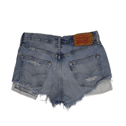 Levi's 501 High Rise Denim Shorts Blue W29 100 Percent Cotton Vintage