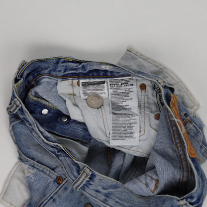 Levi's 501 High Rise Denim Shorts Blue W29 100 Percent Cotton Vintage