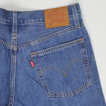 Levi's 501 Vintage High-Waisted Denim Shorts Blue W28 Cotton