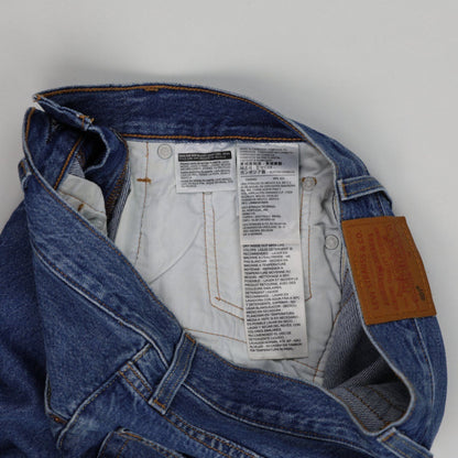 Levi's 501 Vintage High-Waisted Denim Shorts Blue W28 Cotton