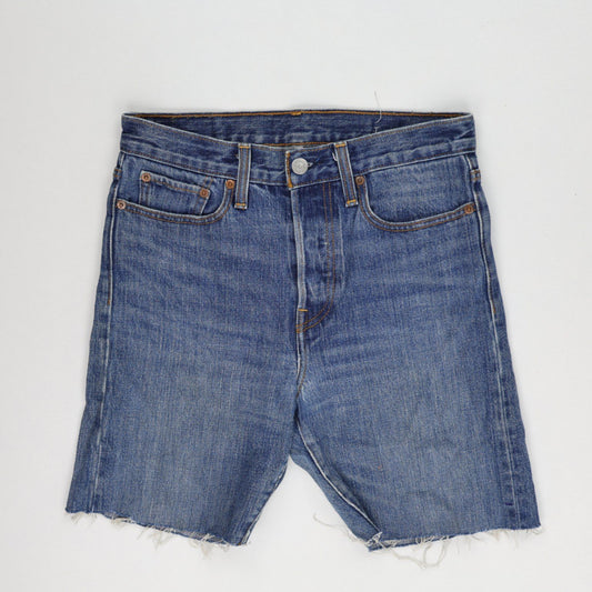 Levi's Vintage High Waisted Cut Off Denim Shorts Blue W31 Cotton