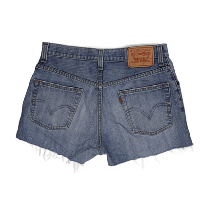 Levi's 559 Relaxed Straight Vintage Denim Cut-Off Shorts Blue W31 100% Cotton