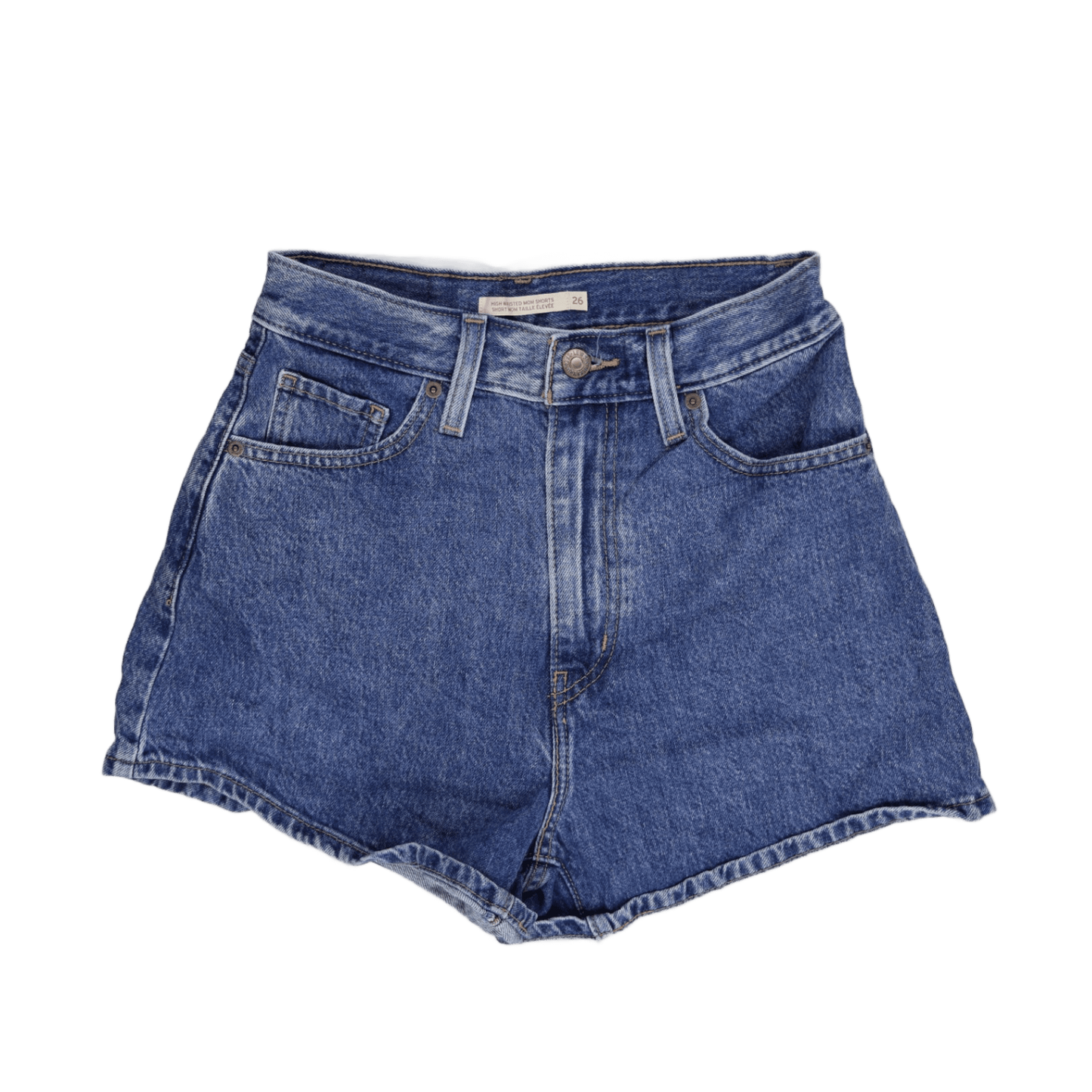 Levi's Vintage High Waisted Blue Denim Shorts Women W26 Cotton