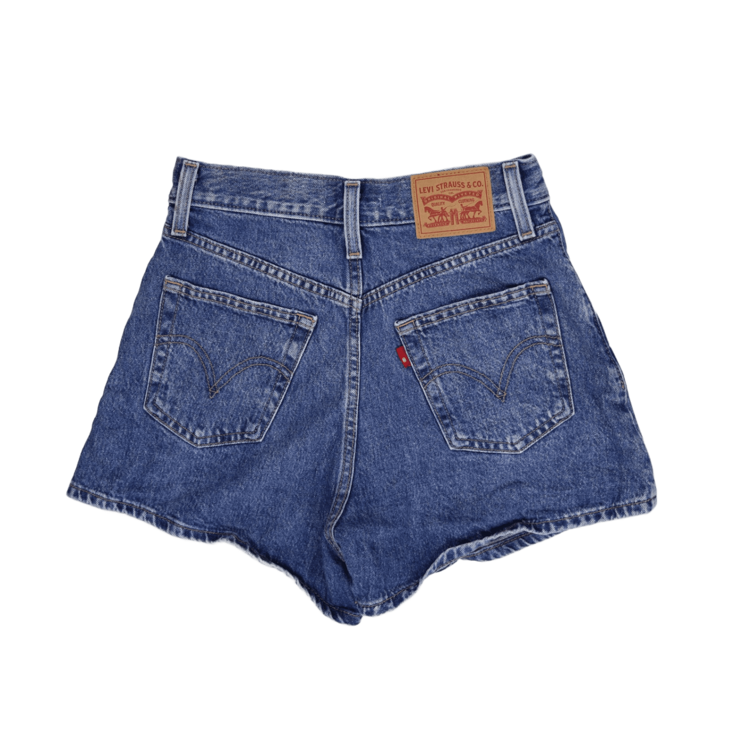 Levi's Vintage High Waisted Blue Denim Shorts Women W26 Cotton