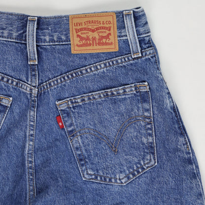 Levi's Vintage High Waisted Blue Denim Shorts Women W26 Cotton