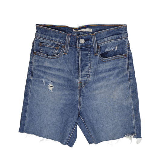 Levi's Vintage Blue Denim Shorts Women's Size 25 100% Cotton 15cm Inseam UK 6-8