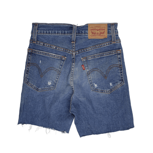 Levi's Vintage Blue Denim Shorts Women's Size 25 100% Cotton 15cm Inseam UK 6-8