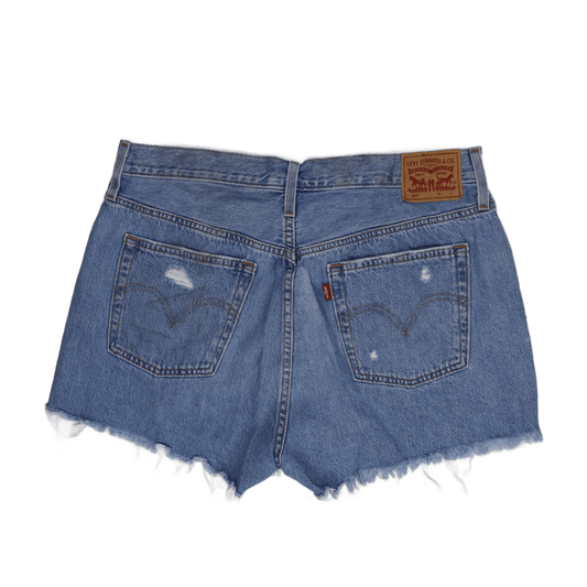 Levi's 501 Vintage High Waisted Distressed Denim Shorts Blue Size 30 Cotton