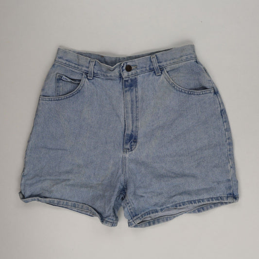 Lee Vintage Light Blue Denim Shorts Women Size 14 8 Inch Inseam Cotton