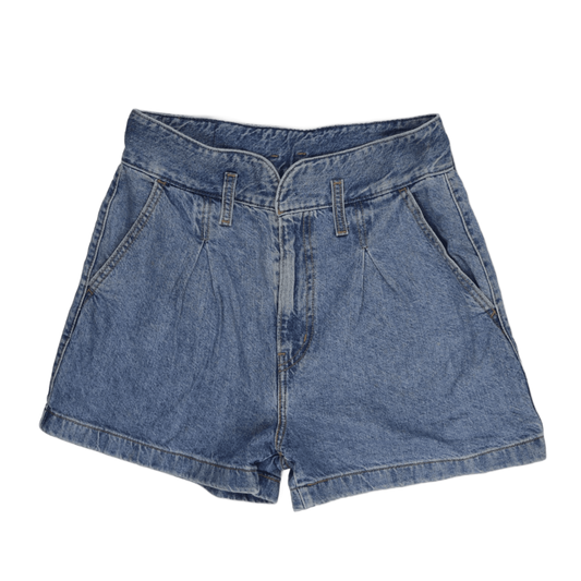 Levi's High-Waisted Vintage Denim Shorts for Women Blue Size 28 100% Cotton