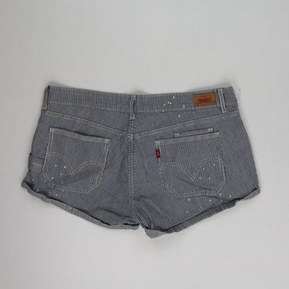 Levi's Women's Blue Cotton Jean Shorts Size 13 7 Inch Inseam