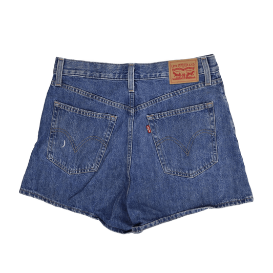 Levi's Vintage Blue Denim Shorts Women's Size 30 100% Cotton 8 Inch Inseam
