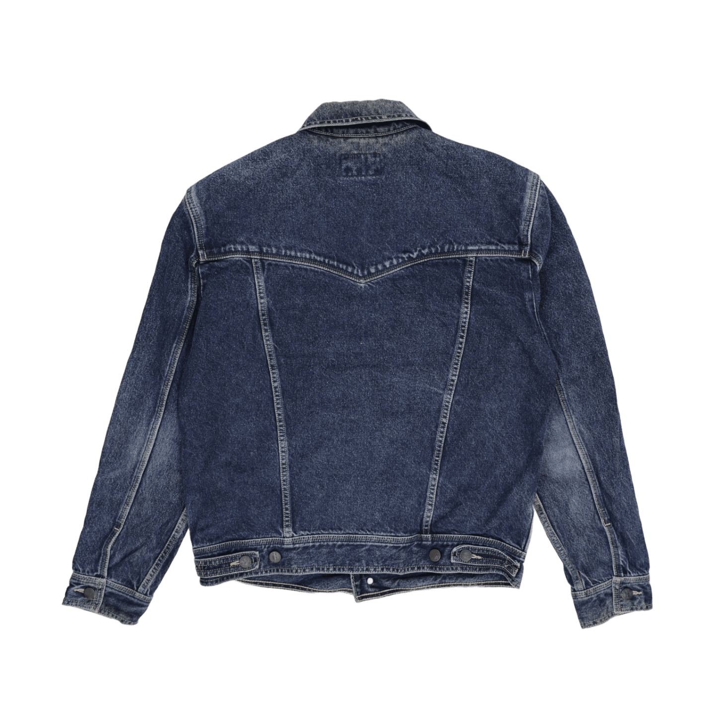 Wrangler Vintage Denim Jacket Blue Large Cotton Collared