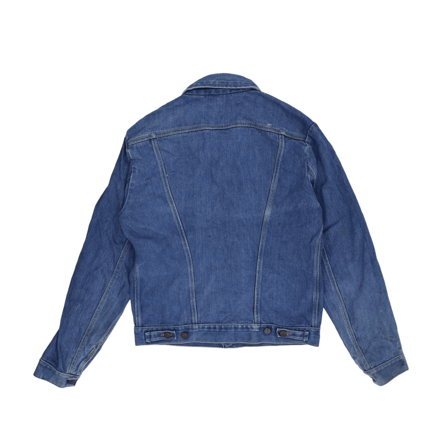 Wrangler Vintage Denim Jacket Blue Large 100% Cotton Collared