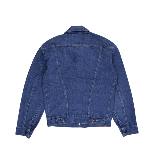 Wrangler Vintage Blue Denim Trucker Jacket Size 38 Medium Cotton